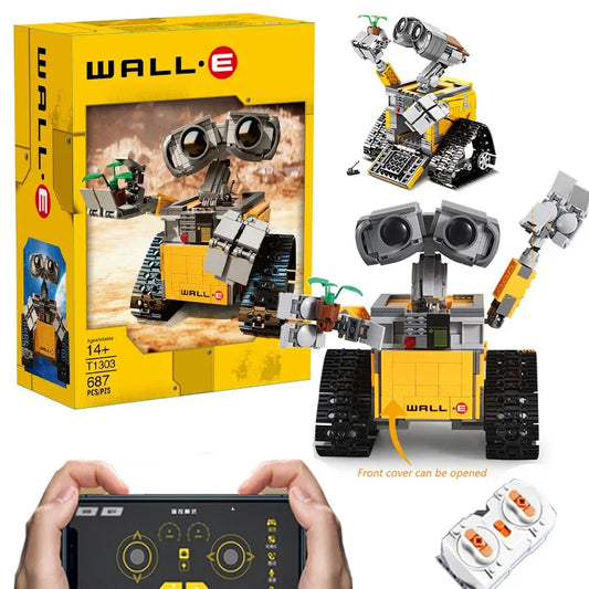 Wall-E Inspired LEGO-Compatible Hi-Tech RC Robot - 687 Pieces, Remote Controlled & App-Enabled